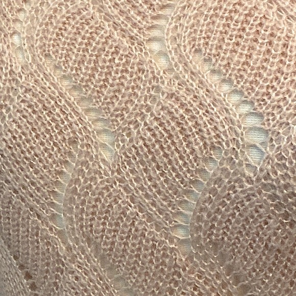 Charlotte Russe Soft Peach Long Sleeve Open Knit Ribbed Casual Sweater Size S - Picture 4 of 10